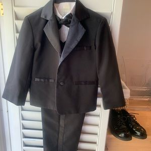 After Hours toddler tuxedo set with shoes